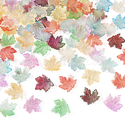90Pcs 9 Colors Baking Paint Transparent Glass Pendants&nbsp;DGLA-TA0001-61