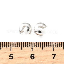 真鍮製つぶし玉カバーカシメ玉カバー  ラウンド  シルバーカラー  直径約5mm  厚さ4mm  穴：2mm&nbsp;EC266-2S