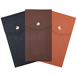 3Pcs 3 Colors PU Leather with Alloy Pen Holders&nbsp;AJEW-CL0002-94