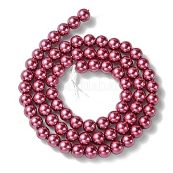 Eco-Friendly Dyed Glass Pearl Beads Strands&nbsp;X-HY-A008-6mm-RB027