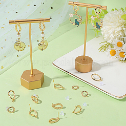 18Pcs 3 Styles Brass Stud Earrings&nbsp;KK-BBC0018-60