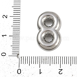 304ステンレスペンダント  フィギュアチャーム  ステンレス鋼色  数8  20x12.5x5.5mm  穴：2mm&nbsp;LS-STAS-P402-01P-08