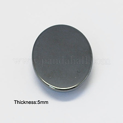 Non-magnetic Synthetic Hematite Cabochons&nbsp;G-S074-25x18mm