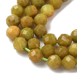 Natural Yellow Green Opal Beads Strands&nbsp;G-D306-A06-4mm
