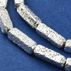 Electroplated Natural Lava Rock Beads Strands&nbsp;G-I360-K03-04