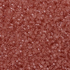 MIYUKIデリカビーズ  シリンダー  日本製シードビーズ  11/0  （db1412)透明サーモン  1.3x1.6mm  穴：0.8mm  約2000PCS /ボトル  10 G /ボトル&nbsp;SEED-JP0008-DB1412