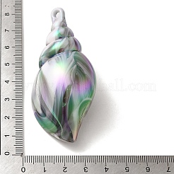 Plating UV Iridescent Acrylic Pendants&nbsp;OACR-B020-07
