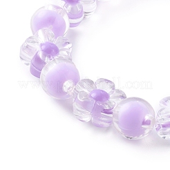 Transparent Acrylic Stretch Charm Bracelets for Kids&nbsp;BJEW-JB06167