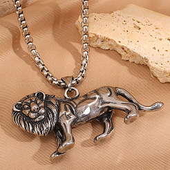 Vintage 304 Stainless Steel Pendant Necklaces for Men&nbsp;WGC33B8-01