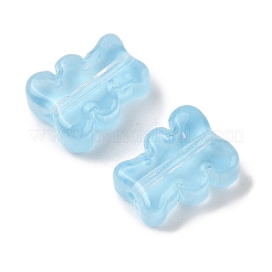 Transparent Spray Paint Glass Beads&nbsp;GLAA-Z011-08H