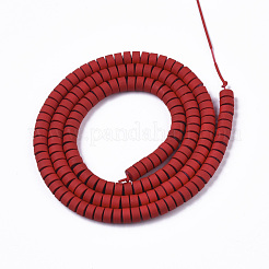 Spray Painted Non-magnetic Synthetic Hematite Beads Strands&nbsp;G-R468-04-07