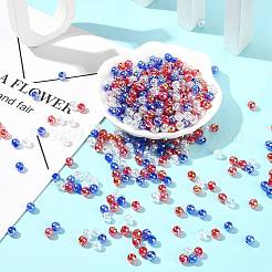 900個3色透明アクリルビーズ  ラウンド  ab色メッキ  ミックスカラー  6mm  穴：1.8mm  約300PCS /カラー&nbsp;MACR-FS0002-23