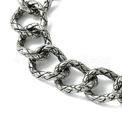 304 Stainless Steel Twisted Bracelets for Women Men&nbsp;BJEW-C063-06AS
