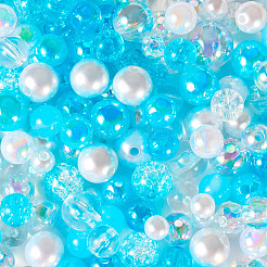 Transparent & Opaque Acrylic Bead&nbsp;LS-OACR-TAC0002-08C