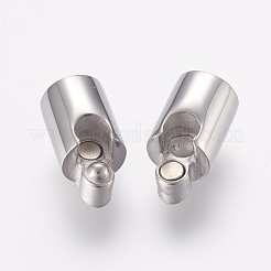 変色しにくい304ステンレススチール製のマグネット留め具と接着端  コラム  ステンレス鋼色  22mm  穴：7mm&nbsp;STAS-E138-03P