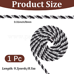 8.5M Polyester Braided Cord for Jewelry Making&nbsp;OCOR-CY0003-34B
