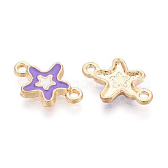 Alloy Enamel Connector Charms&nbsp;PALLOY-N181-12KCG
