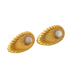 304 Stainless Steel Teardrop Stud Earrings&nbsp;DC5417-2