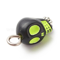 Skull Acrylic Pendants&nbsp;PALLOY-JF01757-01