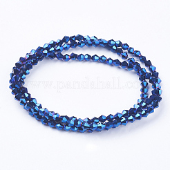 1 Strand Electroplate Glass Beads Strands&nbsp;X-EGLA-J026-3mm-F18
