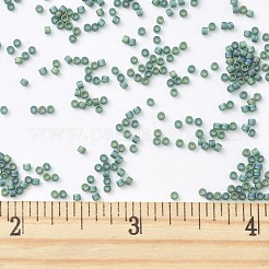 MIYUKIデリカビーズ  シリンダー  日本製シードビーズ  11/0  （db0859)マット透明ダークエメラルドab  1.3x1.6mm  穴：0.8mm  約20000個/袋  100 G /袋&nbsp;SEED-J020-DB0859