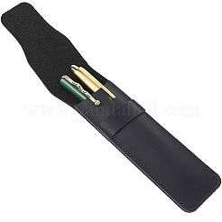 革ペンバッグ  ペンホルダー  長方形  ブラック  160x51x8mm&nbsp;AJEW-WH20020-332B