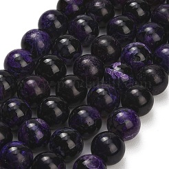 Natural Fire Crackle Agate(Dyed & Heated) Beads Strands&nbsp;G-K425-A01-14mm