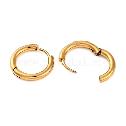 Ion Plating(IP) 202 Stainless Steel Huggie Hoop Earrings&nbsp;EJEW-O087-06F-G-01