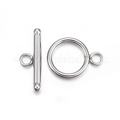 変色しにくい201ステンレススチールのトグル留め具  ステンレス鋼色  20x15x2mm  穴：3mm  バー：23x8x3mm  穴：3mm&nbsp;STAS-F174-02P-B