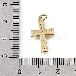 Easter Brass Micro Pave Clear Cubic Zirconia Pendants&nbsp;CU-L001-15G-01