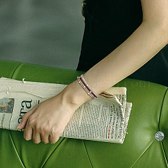 18Pcs 6 Colors Stainless Steel Satellite Chains Stretch Bracelets Set for Women&nbsp;BJEW-BC0001-27