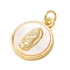 Brass Pendants&nbsp;KK-CBA0009-11G-C