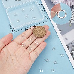 20Pcs 925 Sterling Silver Spring Ring Clasps&nbsp;STER-BBC0005-46S