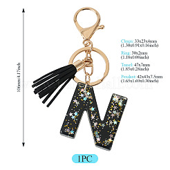 1Pc Resin Letter Keychains&nbsp;KEYC-TADJ0001-09N