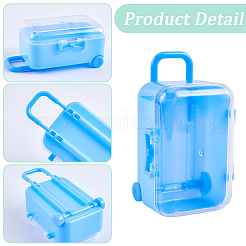4Pcs 4 Colors Luggage Cases Plastic Candy Gift Storage Boxes&nbsp;CON-CN0001-10