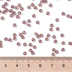 MIYUKIラウンドロカイユビーズ  日本製シードビーズ  8/0  （rr301)ダークトパーズレインボーゴールド光沢  3mm  穴：1mm  約422~455個/10g&nbsp;X-SEED-G008-RR0301