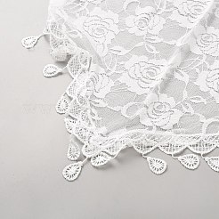 女性用布製ポリエステルヘッドバンド  三角ヘアアクセサリー  ホワイト  500x1400x1mm&nbsp;OHAR-WH20008-11B-01