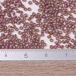 MIYUKIデリカビーズ  シリンダー  日本製シードビーズ  11/0  （db0853)マット透明なダークトパーズab  1.3x1.6mm  穴：0.8mm  約2000PCS /ボトル  10 G /ボトル&nbsp;SEED-JP0008-DB0853