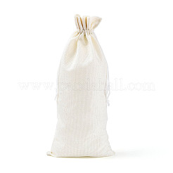 Rectangle Polyester Imitation Burlap Packing Pouches&nbsp;ABAG-N009-01A