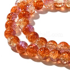 Crackle Glass Beads Strands&nbsp;CCG-C002-8mm-05