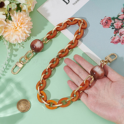 1Pc Resin Oval Link Purse Chains with Alloy Clasps&nbsp;FIND-PH0028-19A