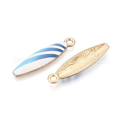 Alloy Enamel Pendants&nbsp;ENAM-T022-40KCG-01