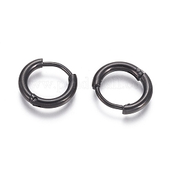 304 Stainless Steel Huggie Hoop Earrings&nbsp;EJEW-F111A-13mm-B