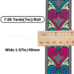 7M Flat Embroidery Polyester Ribbons&nbsp;OCOR-WH0003-011B