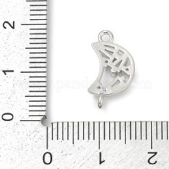 Brass Clear Cubic Zirconia Connector Charms&nbsp;LS-KK-Z094-03P-01