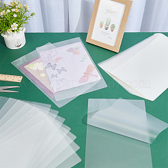 プラスチックラミネートポーチフィルム写真保護シート100枚  ホットラミネーター用  透明  265x160x0.1mm&nbsp;AJEW-WH0606-55C