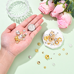 100Pcs 20 Styles Brass Bead Caps&nbsp;KK-YW0004-01