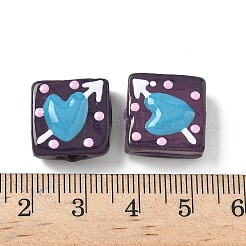 Handmade Lampwork Enamel Beads&nbsp;LAMP-G147-02B