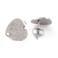 Non-Tarnish 304 Stainless Steel Stud Earring Findings&nbsp;EJEW-O104-14P