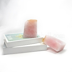 Natural Rose Quartz Decorative Bookends&nbsp;AJEW-H157-06